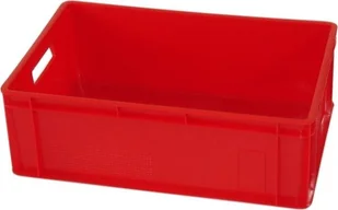 Artech Pojemnik transportowy EURO 200, wym. 600 x 400 x 200 mm czerwony - Pojemniki przemysłowe - miniaturka - grafika 1
