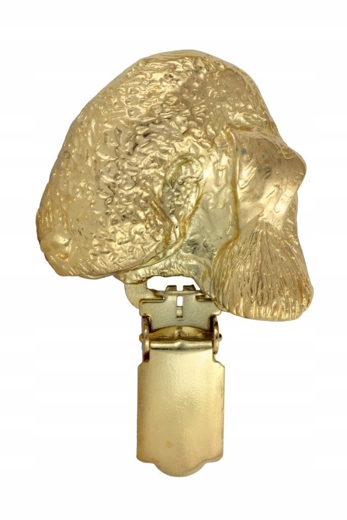 Bedlington Terrier broszka z klipsem wystawa psów