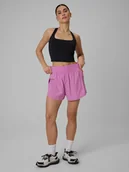 Spodenki damskie - 4F Spodenki treningowe szybkoschnące damskie - różowe XS - miniaturka - grafika 1