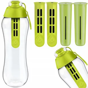Zestaw Butelka Filtrująca Dafi 0,5L + 2 Filtry Dafi + 2 Filtry Wessper (Zamiennik), Limonkowa - Butelki filtrujące - miniaturka - grafika 1