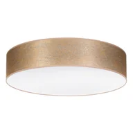Lampy sufitowe - Britop LAMPA sufitowa NEVOA 47945802 okrągła OPRAWA plafon materiałowy loft złoty - miniaturka - grafika 1