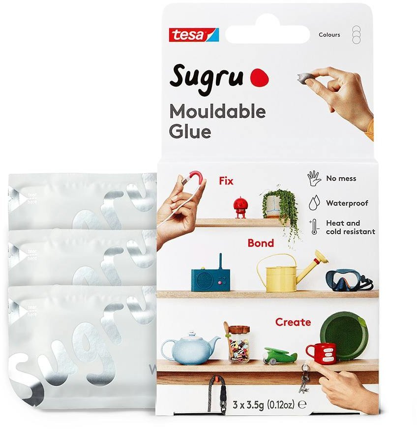 tesa Sugru Allzweckkleber 3Stk weiß