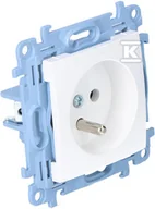 Gniazdka elektryczne - Kontakt Simon Simon Gniazdo wtyczkowe Simon Simon 10 CGZ1C.01/11 z uziemieniem pojedyncze moduł 16A 250V~ szybkozłącza biały - miniaturka - grafika 1