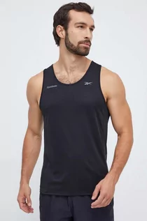 Koszulki męskie - Reebok t-shirt treningowy kolor czarny - grafika 1