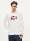 Bluzy męskie - Pepe Jeans Bluza Ruwan PM582669 Biały Regular Fit - miniaturka - grafika 1