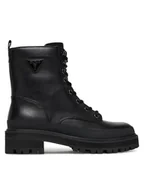 Botki damskie - Guess Trzewiki FLFB2D LEA10 Czarny - miniaturka - grafika 1