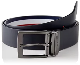 Tommy Hilfiger Pasek męski Adan 3.5 Rev skórzany pasek, Space Blue/Corporate, 80 - Paski - miniaturka - grafika 1