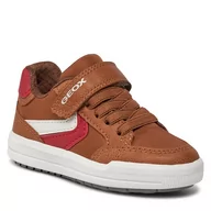 Buty dla chłopców - Sneakersy Geox J Arzach Boy J454AA 0FUME C0056 M Brown/Red - miniaturka - grafika 1