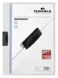 Durable Skoroszyt zaciskowy Duraquick 20 szt. biały 2270-02 - Teczki i skoroszyty - miniaturka - grafika 1