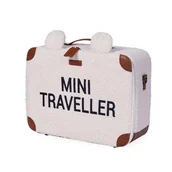 Zestawy naczyń dla dzieci - Childhome Walizka dziecięca Mini Traveller Teddy bear White - miniaturka - grafika 1