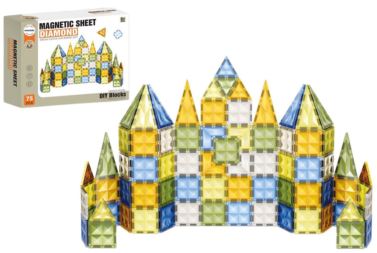 Magnetyczna wieża zamkowa Diamond M 75 elementów MT1213
