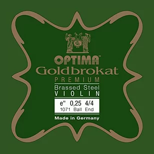 Optima Struny skrzypcowe złoty brokat 1/4 E 0,26 S medium - Struny gitarowe  - miniaturka - grafika 1