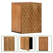 Szafki łazienkowe - The Living Store Szafka łazienkowa 38x33x48 cm lite drewno mango - miniaturka - grafika 1