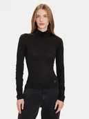 Swetry damskie - Guess Golf W4BP14 KCGM2 Czarny Slim Fit - miniaturka - grafika 1