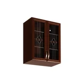 Szafki kuchenne - Szafka Górna Wisząca z Witryną 2 Drzwi G60S Sycylia Milano Gała Meble Orzech Milano - miniaturka - grafika 1