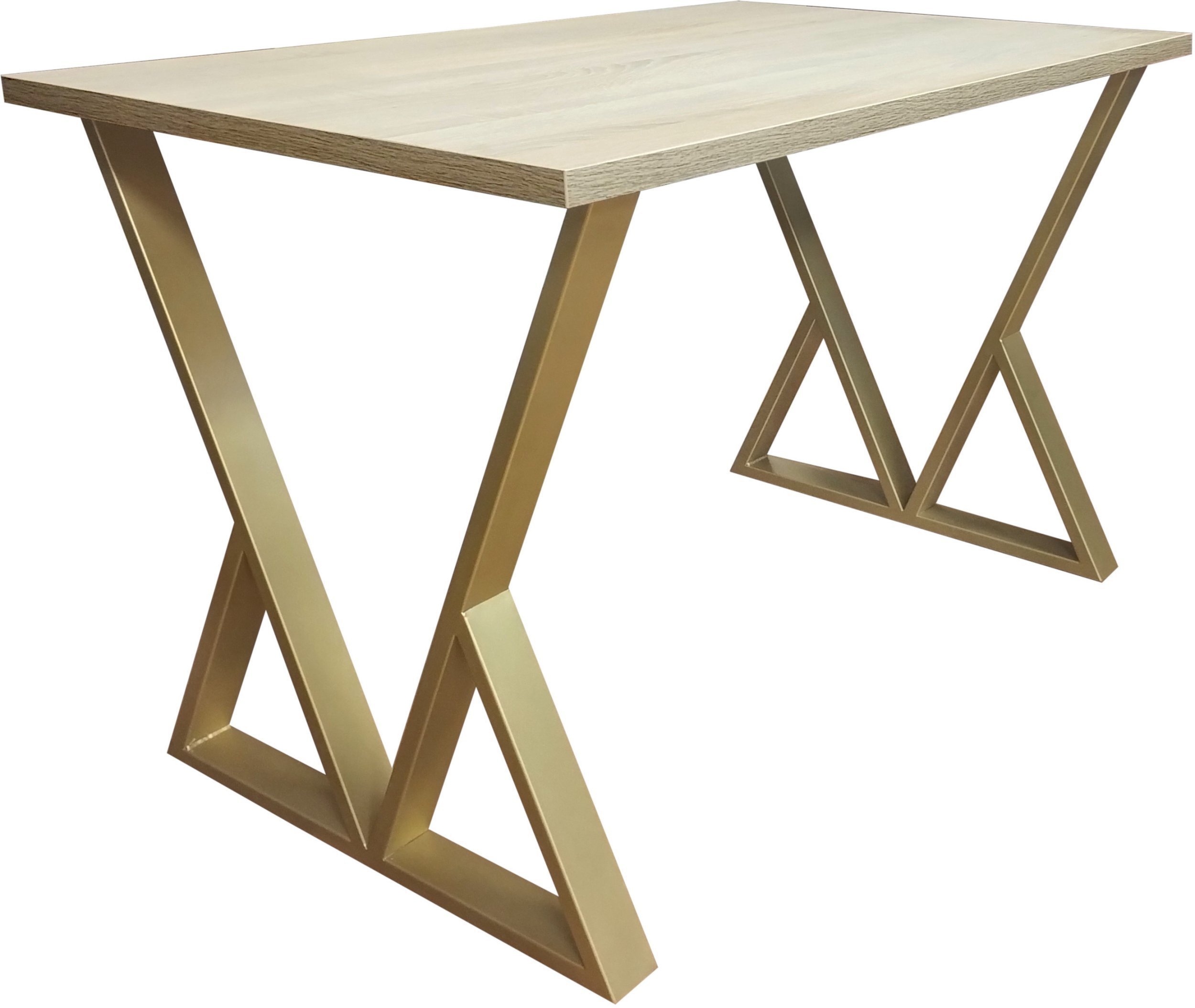 Stół do salonu kuchni 70x120x28 LOFT V złoty Dąb Sonoma