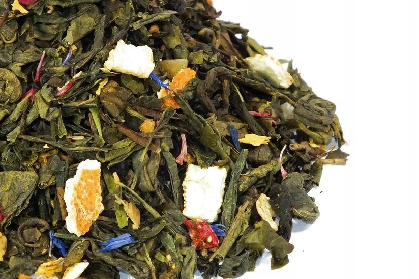 Pomarańczowa energia 50 g herbata zielona z afrodyzjakiem od Skworcu