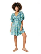 Sukienki - Aller Simplement Sukienka w kolorze turkusowo-pomarańczowym - miniaturka - grafika 1