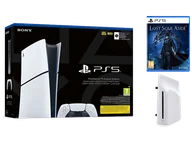 Konsole Playstation - PLAYSTATION 5 Slim Digital Edition 1TB D Chassis + Napęd optyczny Lost Soul Aside Biało-czarny - miniaturka - grafika 1