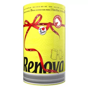 Renova Ręcznik papierowy RENOVA Red Label, żóły, 1 szt. - Ręczniki papierowe - miniaturka - grafika 1