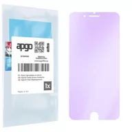 Szkła hartowane na telefon - Szkło ochronne na ekran Hybrydowe 9H z filtrem ANTI-BLUE zamiennik hartowanego do Apple iPhone 8 Plus - apgo hybrid ANTI-BLUE Flexible Hybrid... - miniaturka - grafika 1