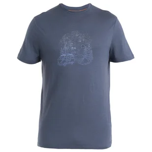 Koszulka męska Icebreaker Men Merino 150 Tech Lite III SS Tee Van Camp Rozmiar: XL / Kolor: szary - Koszulki sportowe męskie - miniaturka - grafika 1
