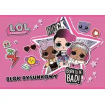 St. Majewski Blok rysunkowy A4 L.O.L. Surprise! 20 kartek - Szkolne artykuły papiernicze - miniaturka - grafika 1