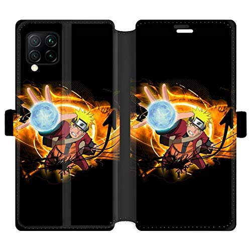 RV Skórzane Etui Portfel dla Huawei P40 Lite Manga Naruto Czarny