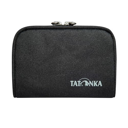 Tatonka Portfel Big Plain Wallet RFID B – portfel z ochroną RFID i kieszenią na monety, przegródkami na karty kredytowe, karty bankowe itp. - Wymiary: 13 x 9 x 2 cm, czarny, 13 x 9 x 2 cm, Portfel z