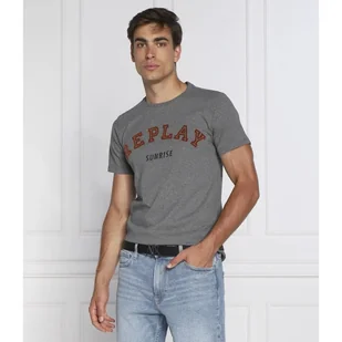 Replay T-shirt Regular Fit - Koszulki męskie - miniaturka - grafika 1