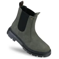 Botki damskie - Sztyblety botki Trzewiki buty damskie Wrangler wysokie Hadley zielone 40 - miniaturka - grafika 1