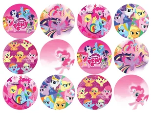 Opłatki na muffiny babeczki My Little Pony - Ciasta i półprodukty do ciast - miniaturka - grafika 1