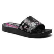 Buty dla dziewczynek - Klapki Ipanema Urban II Slide Kids 83142 Czarny - miniaturka - grafika 1