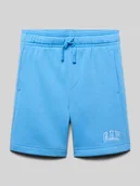 Spodnie i spodenki dla chłopców - Szorty dresowe z logo i elastycznym pasem - miniaturka - grafika 1