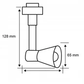 Akcesoria do oświetlenia - Paulmann URail spot Tube chrom matowy - miniaturka - grafika 1
