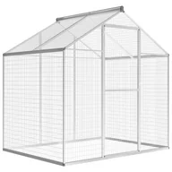 Akcesoria do hodowli zwierząt - VidaXL Woliera do ogrodu, aluminium, 178 x 122 x 194 cm - miniaturka - grafika 1