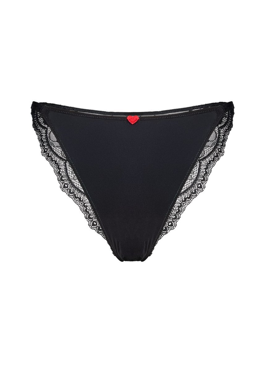 Majtki figi Adoration Bloovii czarny S