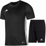 Koszulki męskie - Zestaw Męski Adidas Komplet Czarna Koszulka T-shirt + Spodenki Czarne R. Xl - miniaturka - grafika 1