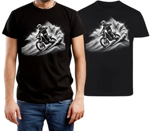 Koszulka Motocross KTM Motocyklowa Cross Enduro BMW GS Czarna R-M a780 - Koszulki męskie - miniaturka - grafika 1