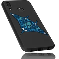 Etui i futerały do telefonów - mumbi Etui kompatybilne z Huawei P20 Lite, etui na telefon komórkowy z motywem Manta, czarne - miniaturka - grafika 1
