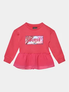 Guess Bluzka K3BQ04 KAV34 Różowy Regular Fit - Bluzki damskie - miniaturka - grafika 1