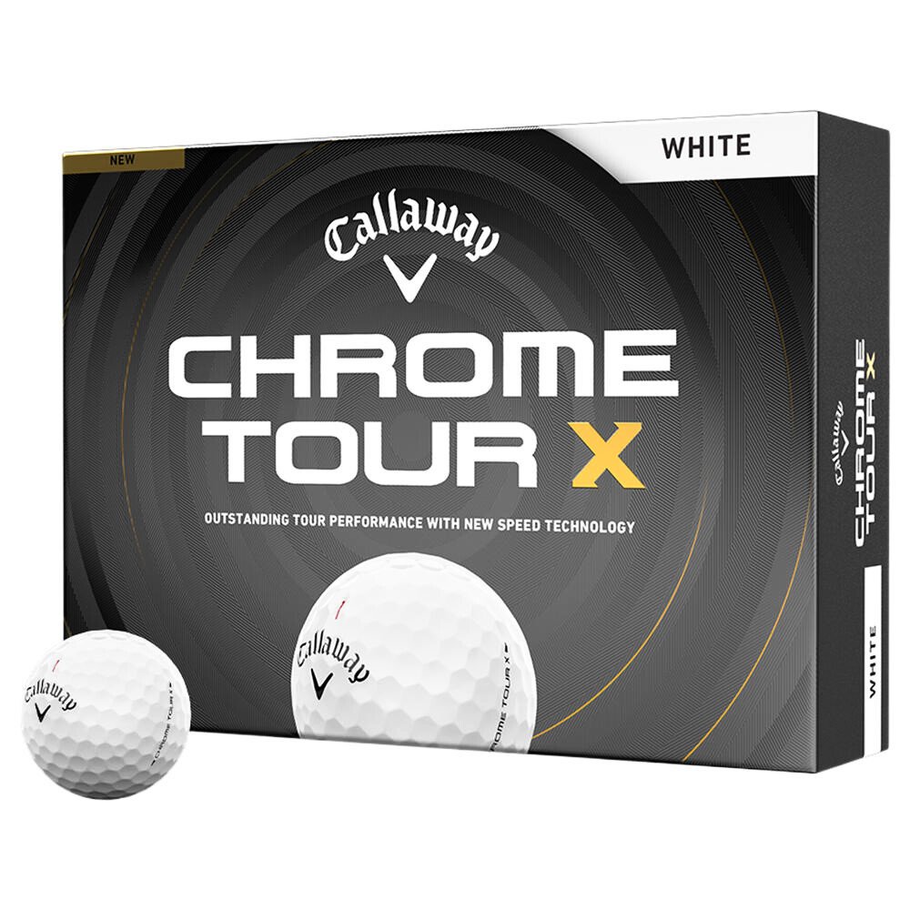 Piłki golfowe Callaway Chrome Tour X 26 White Basic