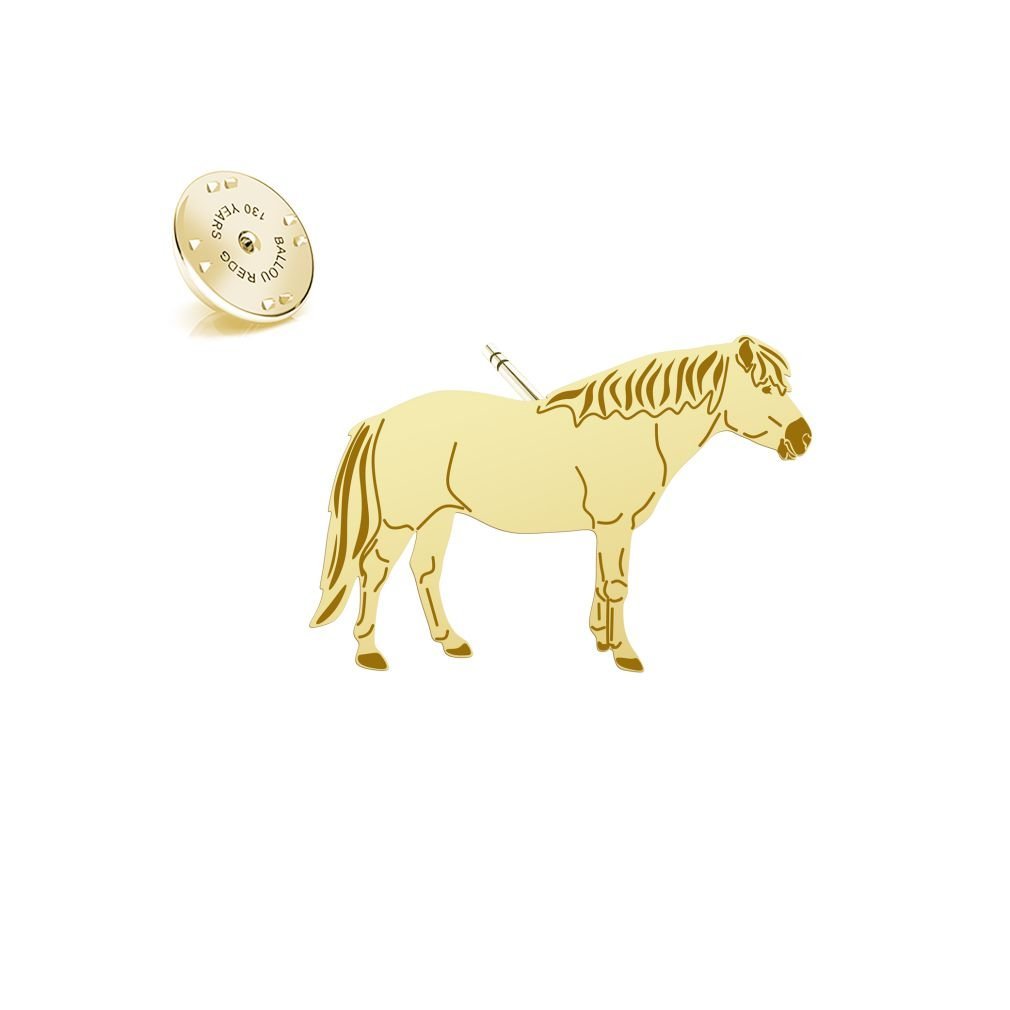 Wpinka Złota Koń Huculski 925 Kobieta Biżuteria Prezent DEDYKACJA GRATIS