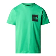 Koszulki sportowe męskie - Koszulka The North Face Fine 0A87NDPO81 - zielona - miniaturka - grafika 1