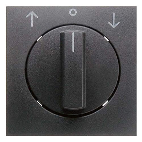 Hager polo B.x Płytka czołowa z pokrętłem do łącznika żaluzjowego obrotowego, antracyt mat 1080160600 1080160600