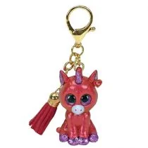 Ty Mini Boos zawieszka koralowy jednorożec - - Maskotki i pluszaki - miniaturka - grafika 2