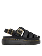 Sandały damskie - Dr. Martens Sandały Wrenlie DM31524001 Czarny - miniaturka - grafika 1