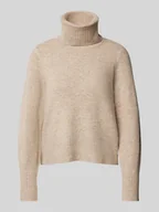 Swetry damskie - Sweter z dzianiny z golfem model ‘FRIVA’ - miniaturka - grafika 1