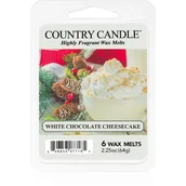 Zapachy do domu - Country Candle White Chocolate Cheesecake wosk do aromaterapii 64 g - miniaturka - grafika 1