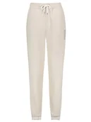 Spodnie sportowe damskie - Sublevel Spodnie dresowe w kolorze beżowym - miniaturka - grafika 1